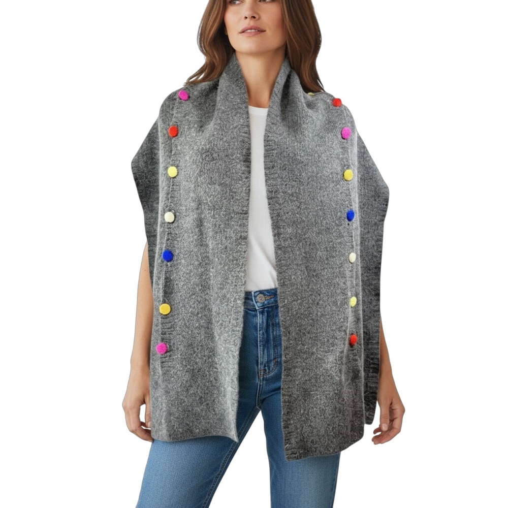 Carolina amato Womens unique wool blend scarf